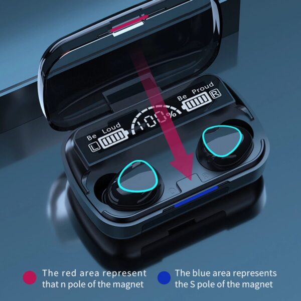 M10 TWS Earbuds 2500mAh Charging Box Bluetooth - Image 2