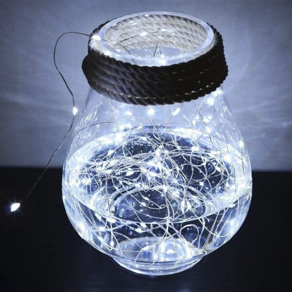 10m 100 led usb পরিচালিত মিনি রঙিন ফেইরি লাইটস ওয়াটারপ্রুফ ক্রিসমাস ডেকোরেশন কালার কপার ওয়্যার স্ট্রিং হলুদ/সাদা - fairy lights for room decoration - Image 3