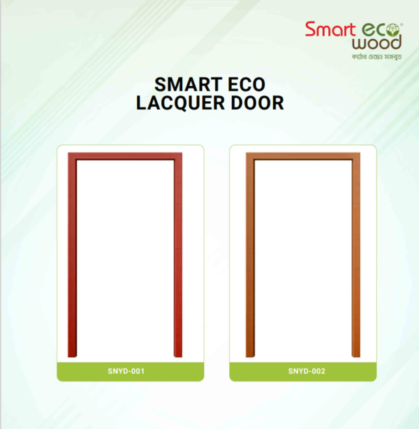 Premium Complete Door Lacquer Door Smart eco wood Toilet & Balcony - SLS007 - Image 9