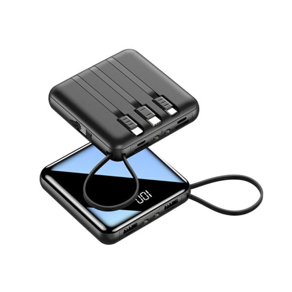 Mini Portable Power Bank 20000MAH WITH CABLE - Image 2